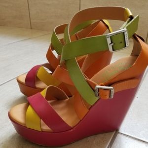 Kork Ease Multi Color Hailey Wedges